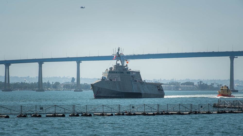 USS Montgomery (LCS 8) Returns to Homeport