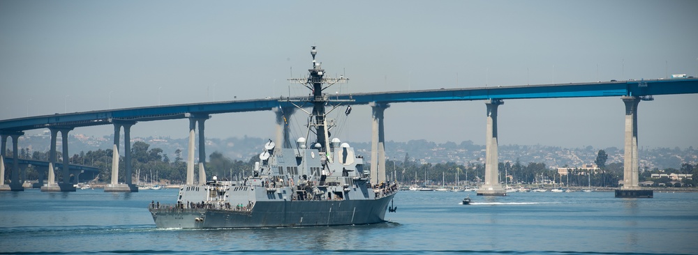 USS Kidd (DDG 100) Departs San Diego