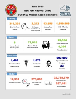 COVID 19 mission graphic for New York National Guard.