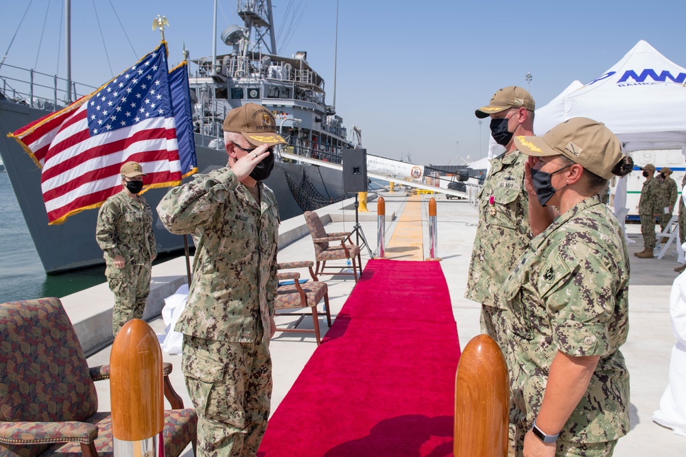 Naval Surface Squadron Five Holds Change of Command