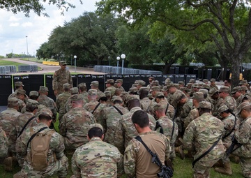 Texas Army National Guard Soldiers prepare to assist in Houston’s civil unrest