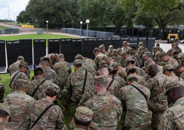 Texas Army National Guard Soldiers prepare to assist in Houston’s civil unrest