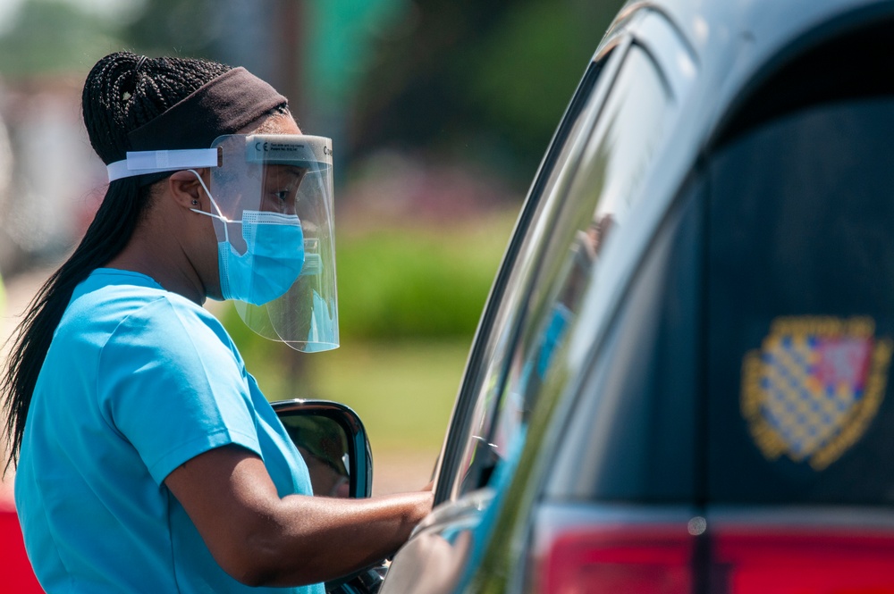 Delaware Guard tests for COVID-19 in Georgetown