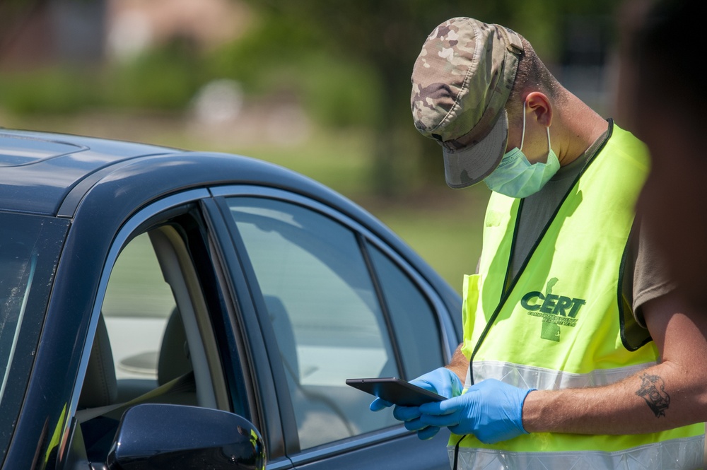 Delaware Guard tests for COVID-19 in Georgetown