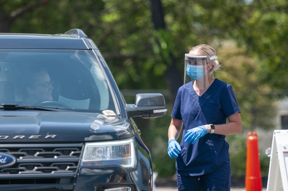 Delaware Guard tests for COVID-19 in Georgetown
