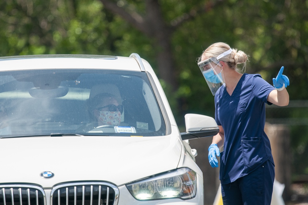 Delaware Guard tests for COVID-19 in Georgetown