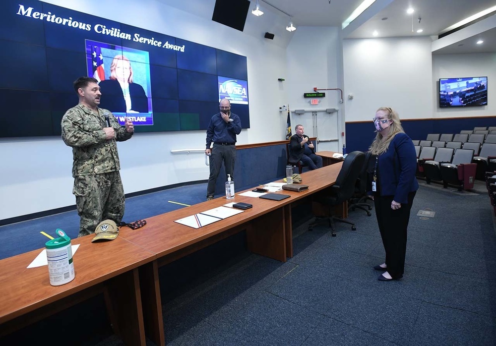 Westlake presented with Navy Meritorious Civilian Service Award