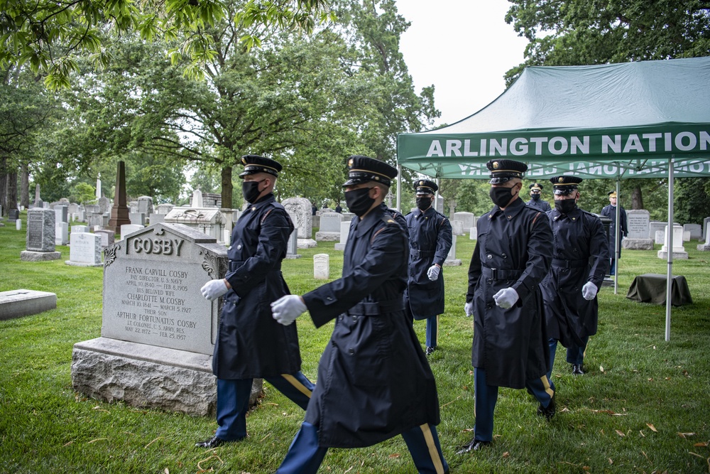 Modified Military Funeral Honors are Conducted for U.S. Army Air Forces 1st Lt. Cicero Sprinkle Jr.