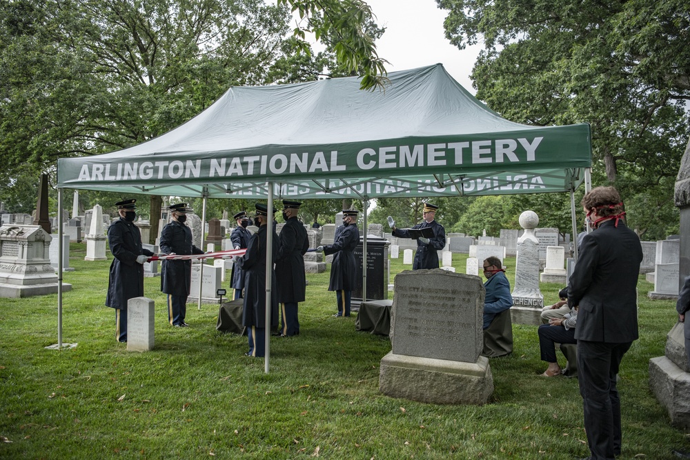 Modified Military Funeral Honors are Conducted for U.S. Army Air Forces 1st Lt. Cicero Sprinkle Jr.