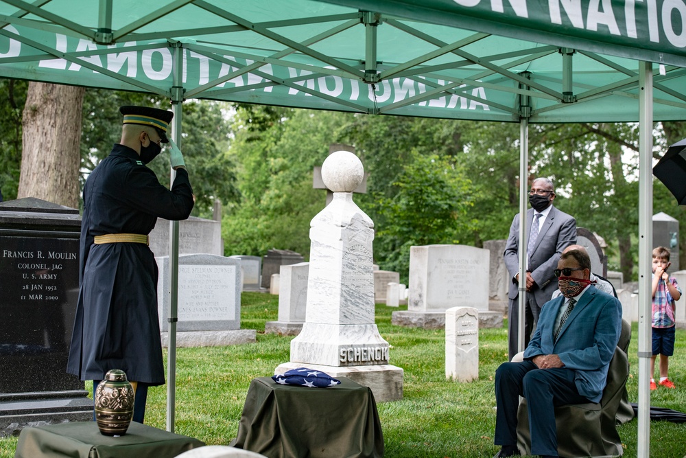 Modified Military Funeral Honors are Conducted for U.S. Army Air Forces 1st Lt. Cicero Sprinkle Jr.