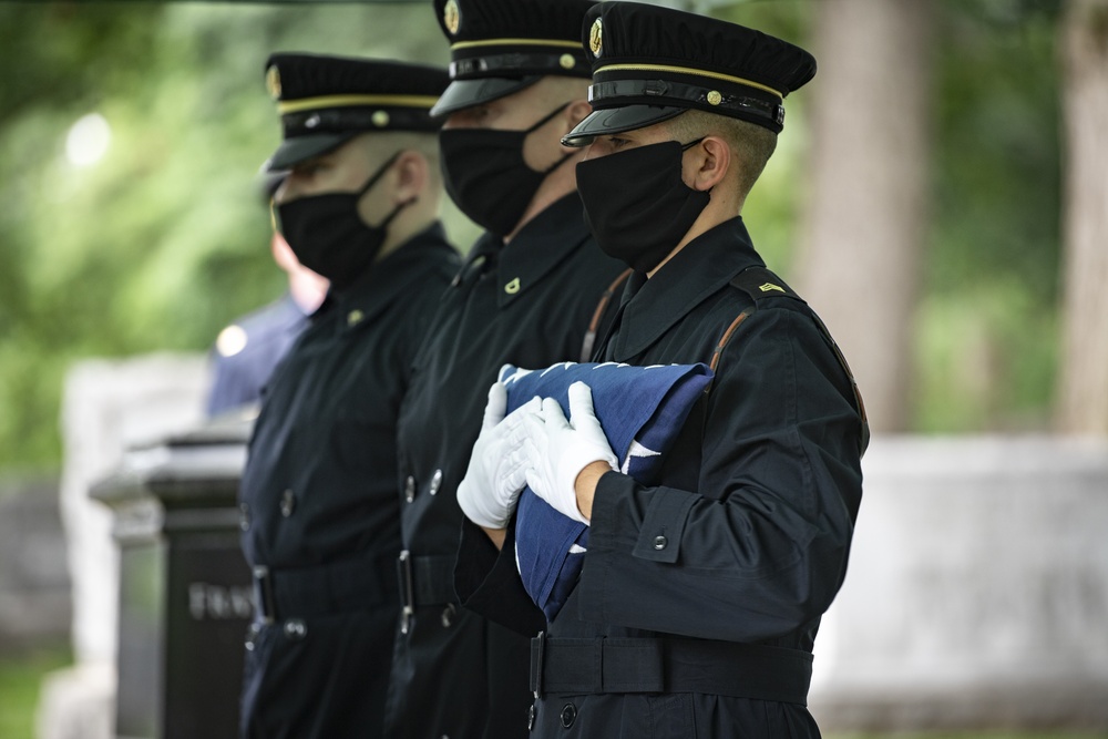 Modified Military Funeral Honors are Conducted for U.S. Army Air Forces 1st Lt. Cicero Sprinkle Jr.