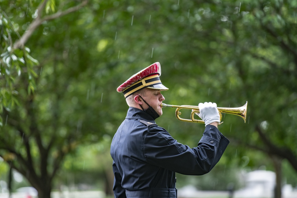 Modified Military Funeral Honors are Conducted for U.S. Army Air Forces 1st Lt. Cicero Sprinkle Jr.