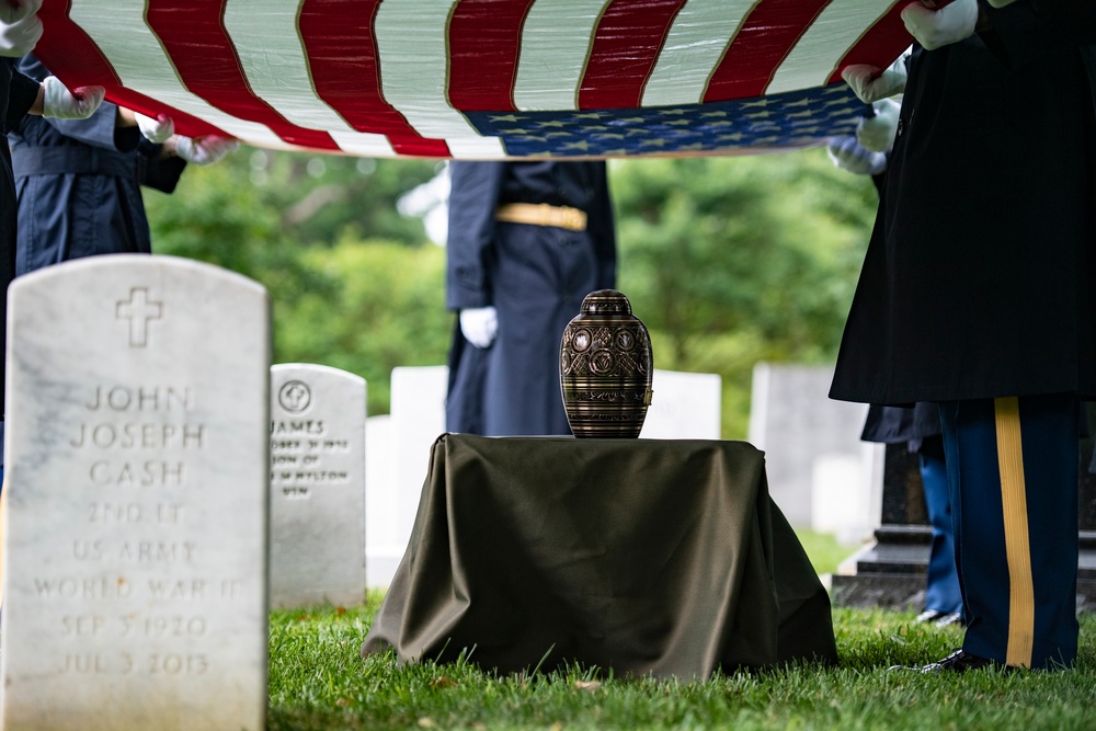 Modified Military Funeral Honors are Conducted for U.S. Army Air Forces 1st Lt. Cicero Sprinkle Jr.