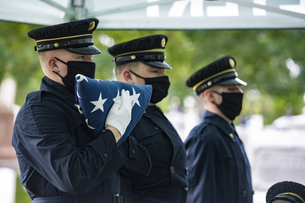 Modified Military Funeral Honors are Conducted for U.S. Army Air Forces 1st Lt. Cicero Sprinkle Jr.