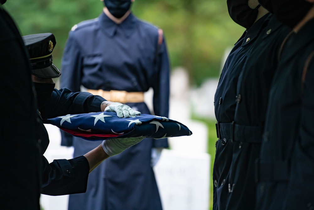 Modified Military Funeral Honors are Conducted for U.S. Army Air Forces 1st Lt. Cicero Sprinkle Jr.