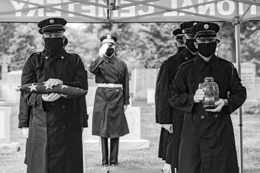 Modified Military Funeral Honors are Conducted for U.S. Army Air Forces 1st Lt. Cicero Sprinkle Jr.