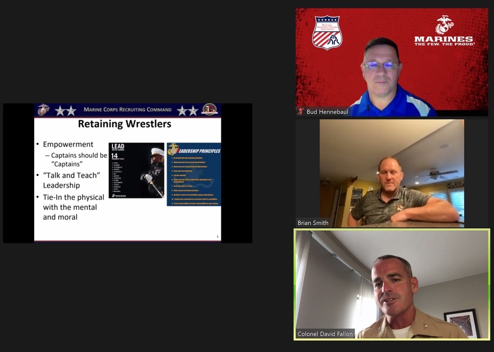 Marines, wrestling coaches partner to build wrestling community