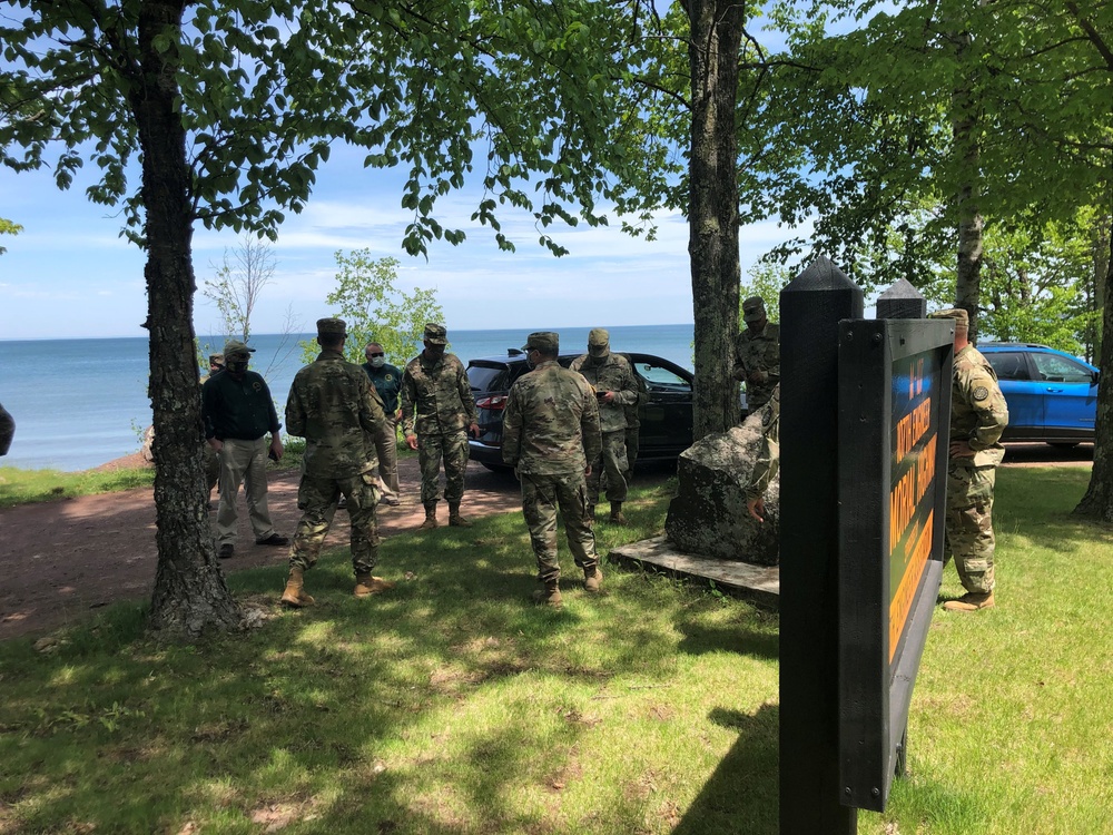 Michigan National Guard and Department of Natural Resources perform infrastructure improvements at Porcupine Mountains Wilderness State Park in Ontonagon County