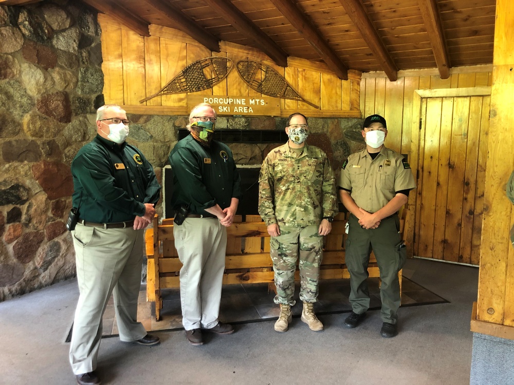 Michigan National Guard and Department of Natural Resources perform infrastructure improvements at Porcupine Mountains Wilderness State Park in Ontonagon County