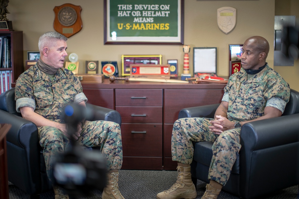 I MEF Commanding General and Sergeant Major Discuss Racial Inequality