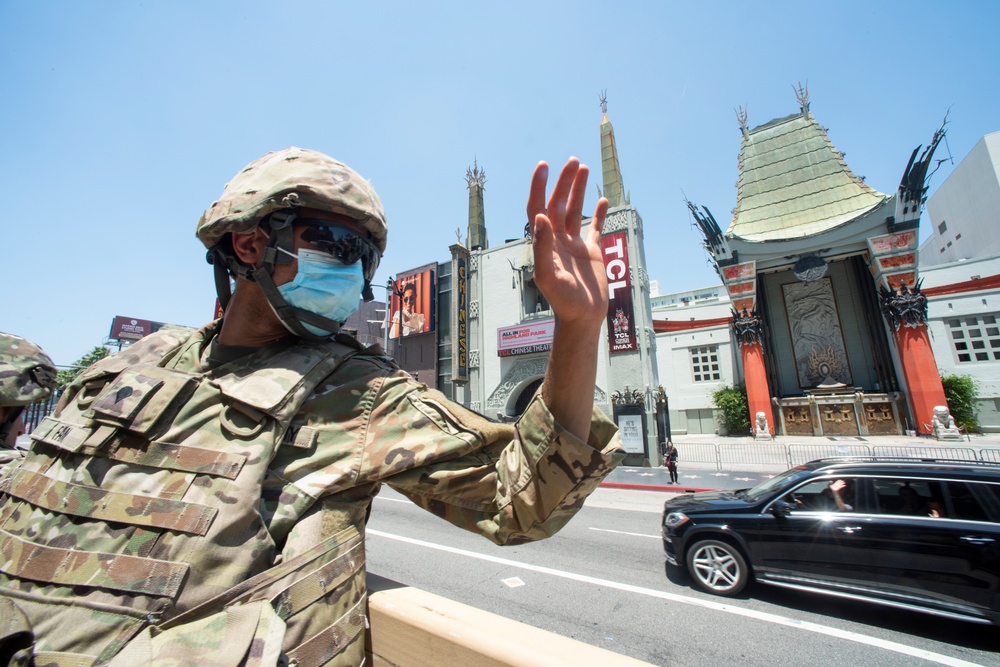 Cal Guard supports Los Angeles during activation