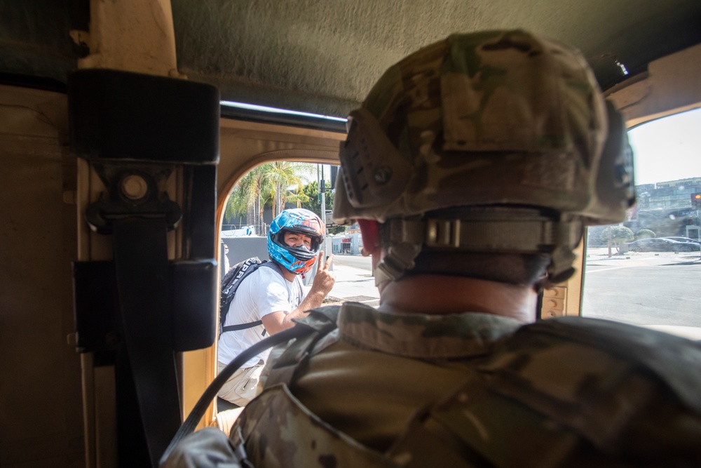 Cal Guard supports Los Angeles during activation