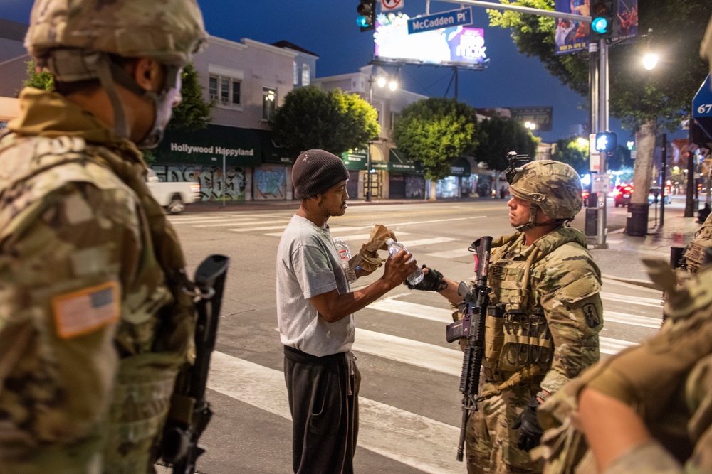 Cal Guard supports Los Angeles during activation