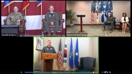 Seventh Air Force hosts first virtual change of command