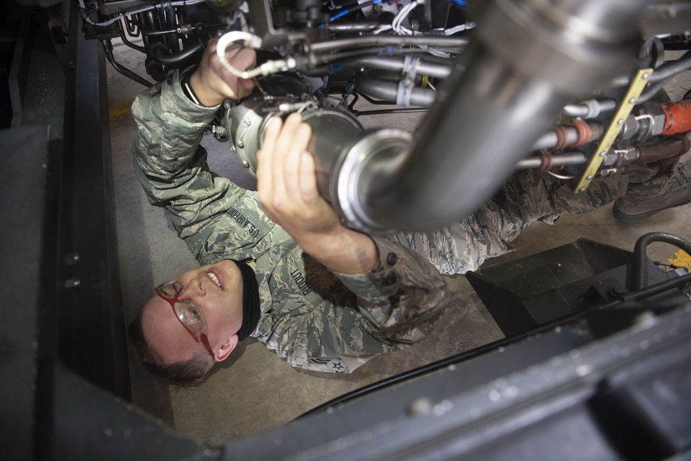 100th AMXS Jet Shop ‘engine doctors’ keep KC-135s healthy
