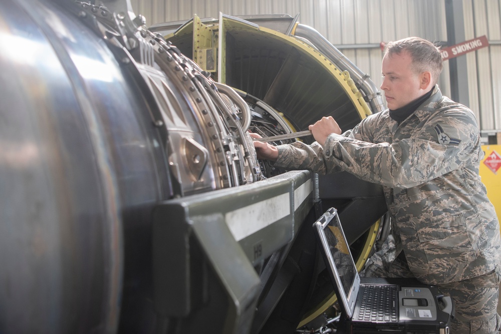 100th AMXS Jet Shop ‘engine doctors’ keep KC-135s healthy