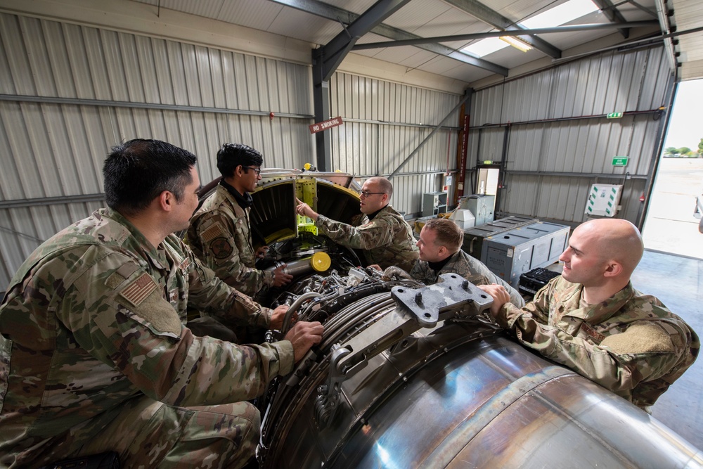 100th AMXS Jet Shop ‘engine doctors’ keep KC-135s healthy