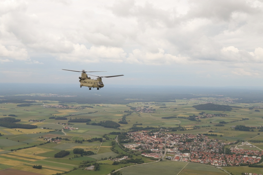 12th CAB conducts air assault training at Hohenfels Training Area.