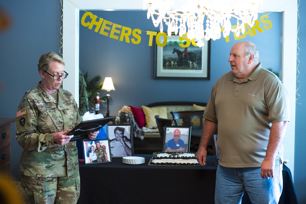 Celebration of Colonel (ret.) Louis Scotti's 50 Years of Service to Camp Mabry