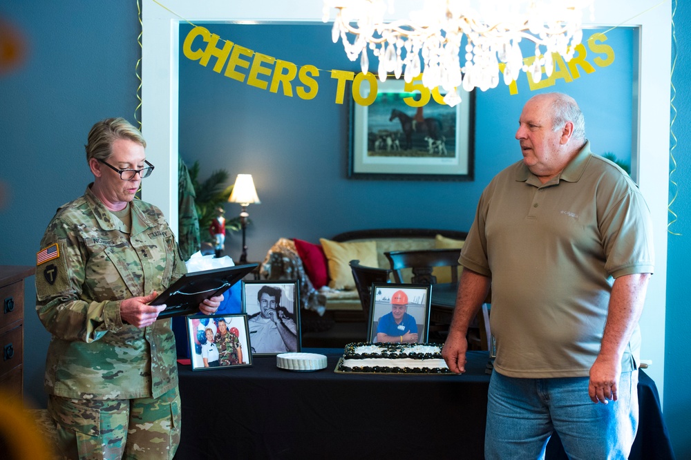 Celebration of Colonel (ret.) Louis Scotti's 50 Years of Service to Camp Mabry