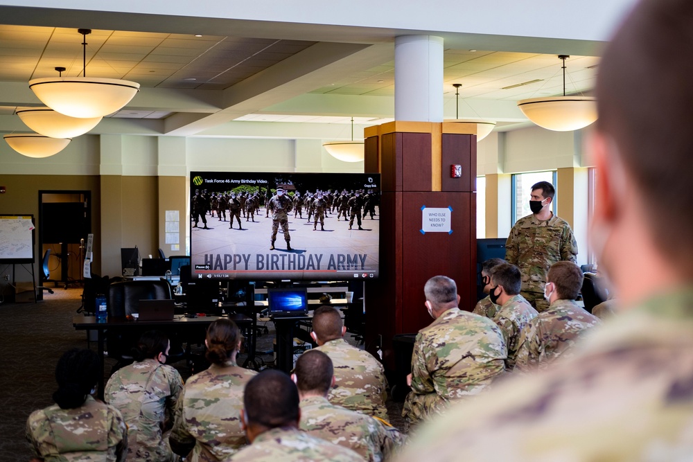 Task Force 46 Celebrates the U.S. Army's 245th Birthday