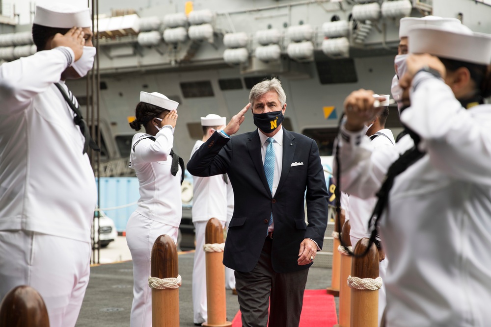 SECNAV, CNO, MCPON Visit