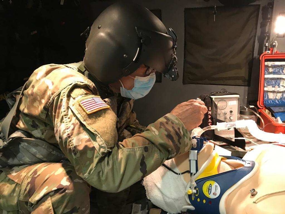 Blackhawk, Black Out, and a Dunk Tank- two Army Reserve Soldiers complete Flight Nurse training
