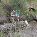 Natural-resources personnel conduct tributary habitat surveys at Fort McCoy