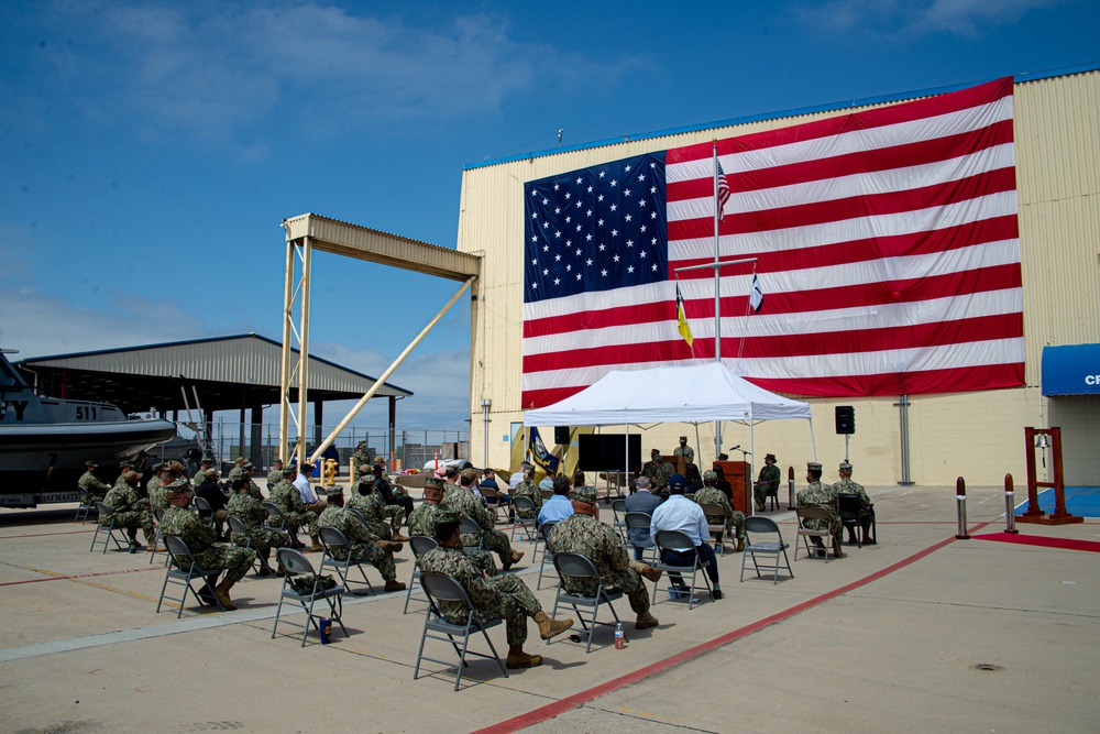 CRG 1 Holds a Change of Command and Retirement Ceremony Held Onboard NOLF Imperial Beach