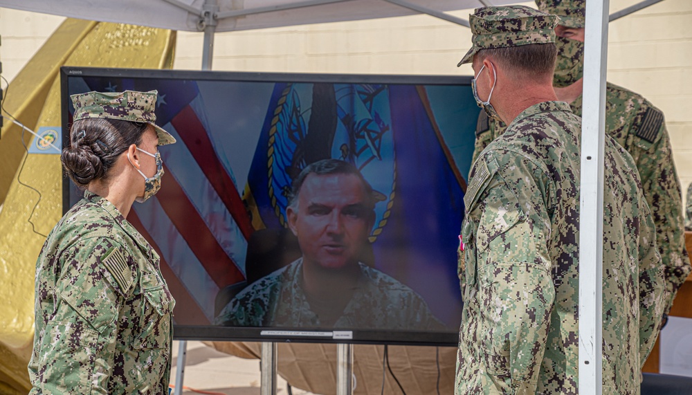 CRG 1 Holds a Change of Command and Retirement Ceremony Onboard NOLF Imperial Beach
