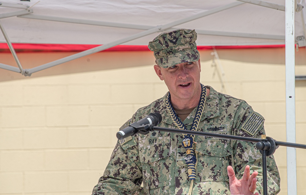 CRG 1 Holds a Change of Command and Retirement Ceremony  Onboard NOLF Imperial Beach
