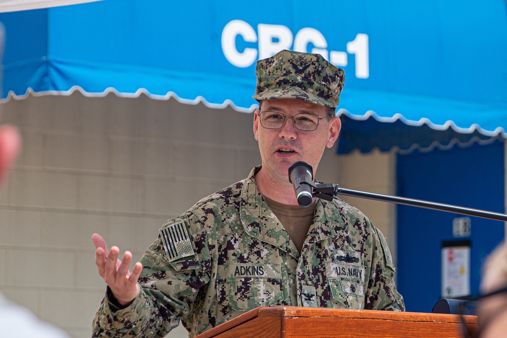 CRG 1 Holds a Change of Command and Retirement Ceremony Onboard NOLF Imperial Beach