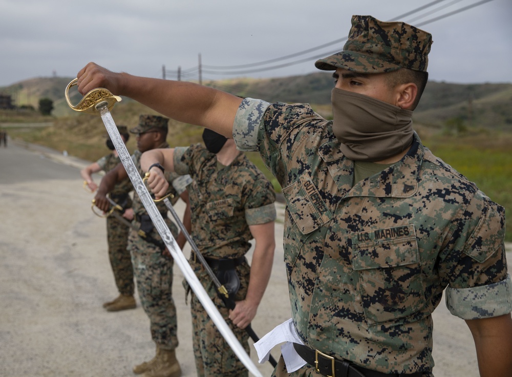 Corporals Course conducts sword manual