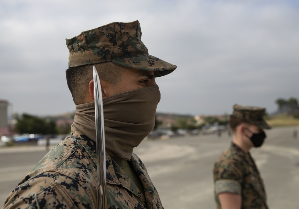 Corporals Course conducts sword manual