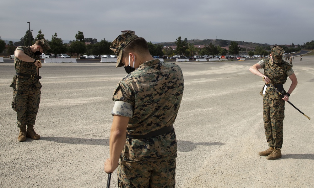 Corporals Course conducts sword manual