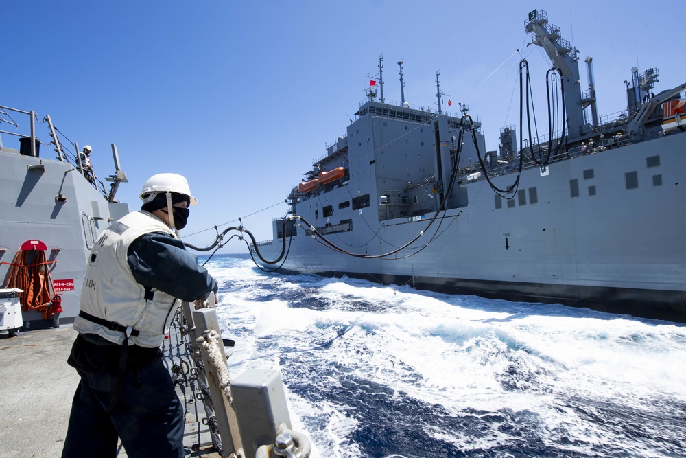 Sterett and Charles Drew Participate in a Restoration-At-Sea