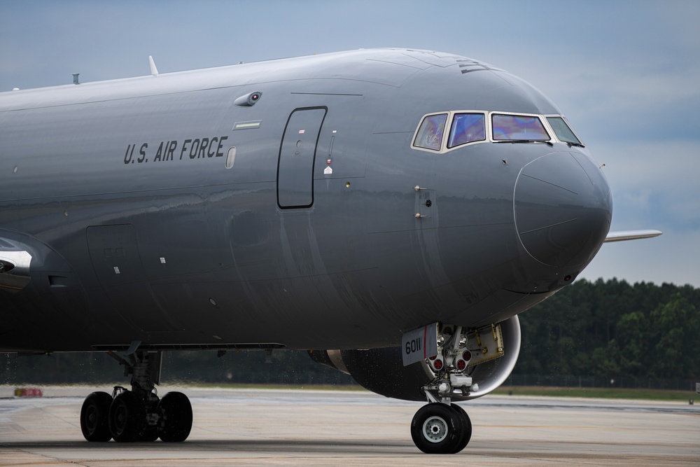 First KC-46A Pegasus lands at Seymour Johnson