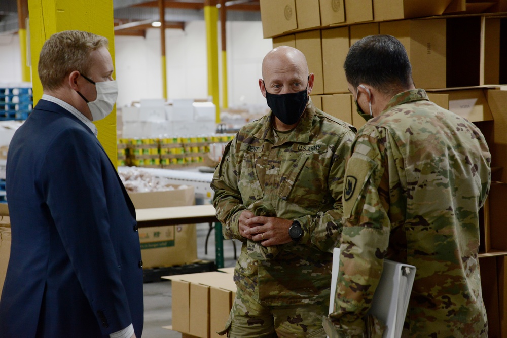 Brig. Gen. Daniel Dent visits SODO Food bank