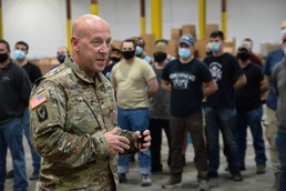 Brig. Gen. Daniel Dent visits SODO Food bank