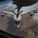 A U.S. Air Force KC-135 aircrew assigned to the 28th Expeditionary Air Refueling Squadron conducts an aerial refueling mission